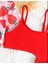 Çocuk Bikini Mayo Mayokini Çilek Desenli Bikini Takımı Pareo Seti 2
