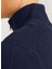 Bisiklet Yaka A-Form Fit Lacivert Erkek Kazak 12257773_JJEPERFECT Knıt Half Zıp S 5