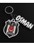 Beşiktaş Kişiye Özel Isimli Taraftar Anahtarlık- Siyah Beyaz Anahtarlık 1