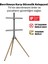 STD1246F 45"-65" Vesa Uyumlu Ahşap Ayaklı 360° Dönebilen Dekoratif Taşınabilir Tv Standı 5