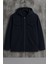 Erkek Oversize Premium Lacivert Kapşonlu Mont 2