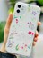 Iphone 11 Uyumlu Kenar Çiçekler Desen Baskı Silikon Kılıf 1