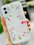 Iphone 11 Uyumlu Kenar Çiçekler Desen Baskı Silikon Kılıf 2