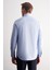 Mavi Yarım Italyan Yaka Uzun Kol Slim Fit Pamuklu Gömlek 1004255189 5