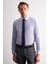 Mavi Klasik Yaka Uzun Kol Cepsiz Slim Fit Basic Pamuklu Gömlek 1004255008 1
