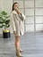 Taş Rengi Balıksırtı Oversize Kaban 3