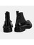 Erkek Siyah Lastikli Deri Bot 8