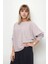 Geniş Yaka Yarasa Kol Oversize Triko Bluz 4