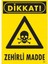 Dikkat Zehirli Madde Uyarı Levhası 25X35 KOD:795 1