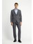Slim Fit Dar Kesim Klasik Takım Elbise Erkek Ceket Yaka Düz Desenli Polyester Astarlı 1