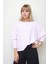 Geniş Yaka Yarasa Kol Oversize Triko Bluz 1