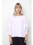 Geniş Yaka Yarasa Kol Oversize Triko Bluz 2