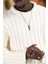Oversize Kendinden Çizgili Pamuklu Kalın Triko Spor Kazak 5