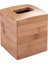 Formbu Bambu Yüz Mendil Kutusu Kapağı, Vanity Tezgahı Için Butik Konteyner, 13,25 cm x 13,3 cm x 15,2 Cm, Bej 1