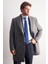 Gri Kılıç Yaka Kruvaze Comfort Fit Esnek Classic Kaban 1008255164 3