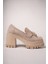 Aendorei Kadın Loafer 0012509 Bej Süet 1