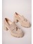 Aendorei Kadın Loafer 0012509 Bej Süet 2