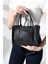 Çapraz Askılı The Tote Bag Suni Deri Siyah Kadın Çantası 1