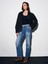 72073 Likralı Wide Leg Jean-Mavi 3