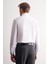 Beyaz Klasik Yaka Uzun Kol Cepsiz Slim Fit Basic Pamuklu Gömlek 1004255057 5