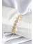 Pirinç Gold Renk Yıldız Model Kadın Bileklik - TJ-BB7980 1