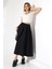 Pileli Duble Kumaş Uzun Etek 7
