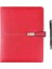 2026 Organizer Ajanda Kart Bölmeli 18X23 Tarihli Defter Mıknatıs Klipsli Kırmızı Mekanizmalı Seperatörlü Tükenmez Kalem Hediyeli 1