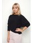 Geniş Yaka Yarasa Kol Oversize Triko Bluz 2