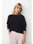 Geniş Yaka Yarasa Kol Oversize Triko Bluz 3