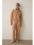 Açık Kahverengi Modal Dik Fermuar Yaka Sweatshirt 11