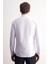 Beyaz Uzun Kol Ata Yaka Düz Pamuklu Slim Fit Gömlek 1004255215 5