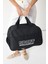 Kadın Siyah Büyük Boy Önü Fermuarlı Baskılı Spor ve Seyahat Omuz Çantası 4