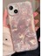 Apple iPhone 15 Uyumlu Hologram Pembe Kalp Desenli Silikon Kılıf Darbeye Dayanıklı, Kapak 2
