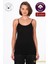 Kadın Pamuklu Ribana İp Askılı Klasik Atlet 3'lü Paket – Esnek & Rahat | Siyah K0107 6