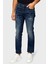 Pamuklu Slim Fit Normal Bel Dar Paça Jeans Erkek Kot Pantolon 50550143 413 3