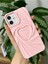 Apple Iphone 12 ve 12 Pro Uyumlu 3D Mat Saten Kalp Kabartma Desenli Darbe Önleyici Silikon Kılıf 5