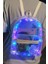 Renkli LED IşıklI Şeffaf PVC Sırt Çantası 9