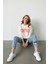 Kadın Ekru New York Baskılı Bisiklet Yaka Uzun Kollu Oversize Pamuklu Sweatshirt - Kadın Sweatshirt 3