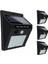 Solar Sensörlü Duvar Lambası Bahçe Lamba 20 LED Işık 4
