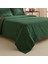 Amour Mio %100 Pamuk Çift Kişilik Nakışlı Nevresim Takımı Koyu Yeşil 2
