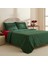Amour Mio %100 Pamuk Çift Kişilik Nakışlı Nevresim Takımı Koyu Yeşil 8