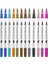 12 Renk Çift Uçlu Dual Tip Brush Pen Fırça Uçlu & Artmino Fineliner Sanat Kalemi 2