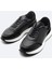 Erkek Siyah %100 Deri Esnek Taban Hafif Casual Ayakkabı B008010 7