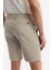 Erkek Bej Yanı Lastikli Gofreli Bi-Stretch Slim Fit Chino Şort A51Y3730 12
