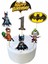 1 Yaş Batman Doğum Günü Pasta Süsü - Batman (Yarasa Adam) Pasta Süsü ve Doğum Günü Konsepti 1