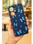 Redmi Note 13 Pro Plus - Mavi Kelebek Desenli Silikon Darbe Emici Klasik Korumalı Rubber Kılıf 1
