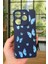Tecno Spark 10 Pro Uyumlu Mavi Kelebek Desenli Silikon Darbe Emici Klasik Korumalı Rubber Kılıf 2