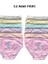 12'li Dondeza Pamuklu Fitilli Kaşkorse Pastel Renk Kız Çocuk Bikini Külot 1