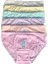 12'li Dondeza Pamuklu Fitilli Kaşkorse Pastel Renk Kız Çocuk Bikini Külot 2