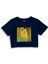 The Kiss Crop Tişört - Lacivert 1